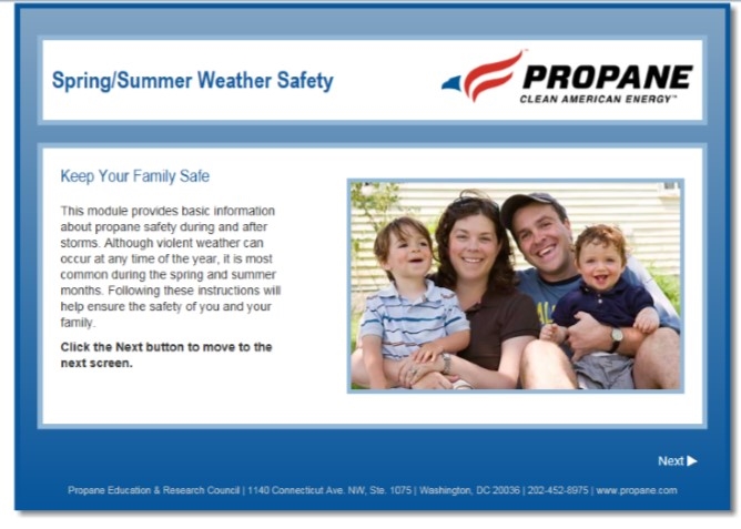 Spring Summer Weather Propane Safety Video Thumbnail